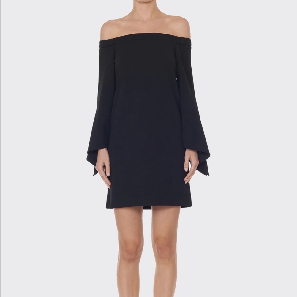 Tibi Crepe off the shoulder dress (6)